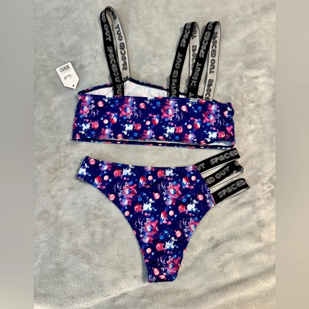 Spaced Out print matching underwear set